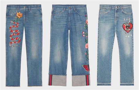 gucci floral jeans replica|where to buy gucci knockoff.